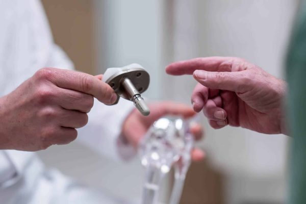 Hand Holding Orthopedic Tool
